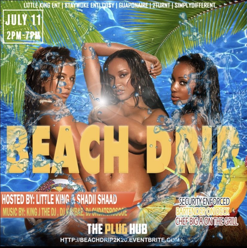 Brittttaannniii's tweet photo. #LKE π Presents..
#BeachDrip2k20 π
July 11
2-7
@King__CEO x @officialshadii
@kingJIG_ x @cinnamonrollzs
For Location Must Get A Ticket π¨https://t.co/cH6Ab7S7uV
Bring That Bag π° too Cause ainβt nothing Free π€«π
#LKE #StayWoke #Guaponaire #CosyEnt https://t.co/T54YtTP0om