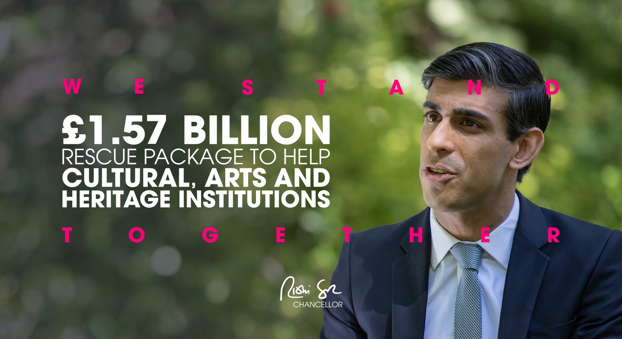 Rishi Sunak On Twitter The Show Must Go On We Re Introducing A World Leading 1 57 Billion Rescue Package To Help Cultural Arts And Heritage Institutions Weather The Impact Of Coronavirus Https T Co J440hozczu