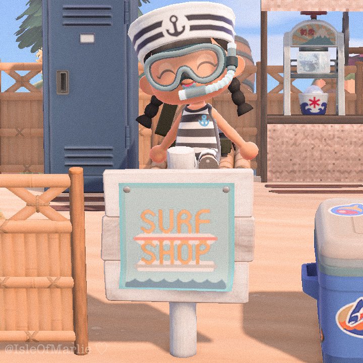 isleofmichelle's tweet photo. just realized that i forgot to post about my mini surf shop 🏄🏻‍♀️🏖 #acnh #acnhdesign https://t.co/53TTsnlR7o