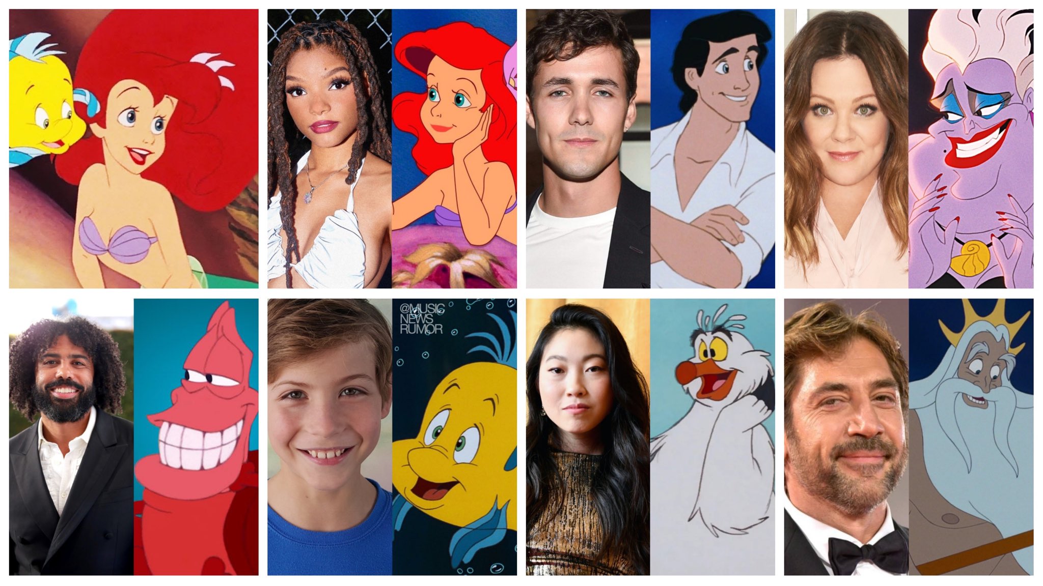 The Little Mermaid Live-Action Cast, Characters and Actors