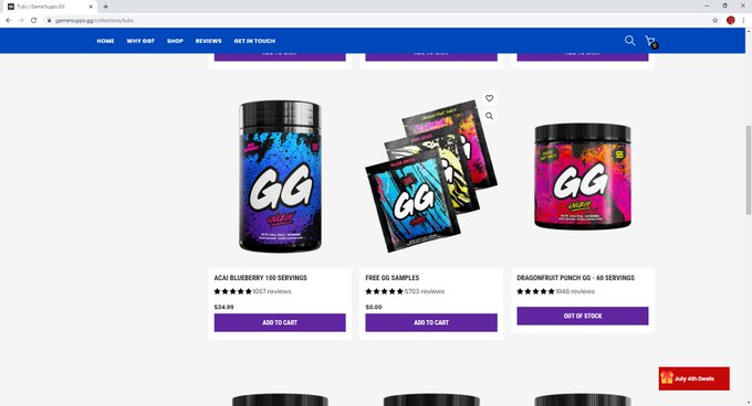 And Guys dont for get about their Shakers, tubs, merch, and even FREE SAMPLES go over to @GamerSupps<a href="/tag/sadnessunleashed"class="tags"><span>#sadnessunleashed</span></a>