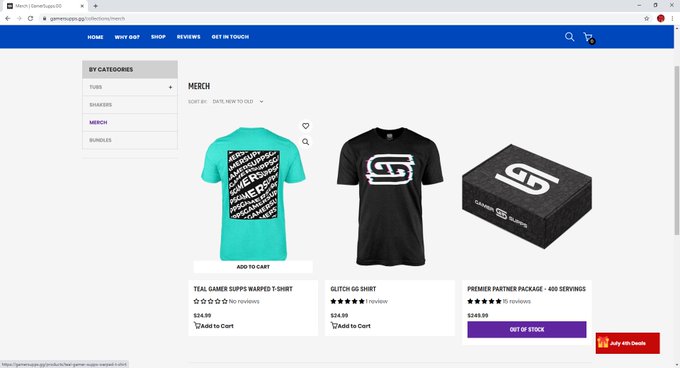 And Guys dont for get about their Shakers, tubs, merch, and even FREE SAMPLES go over to @GamerSupps<a href="/tag/sadnessunleashed"class="tags"><span>#sadnessunleashed</span></a>