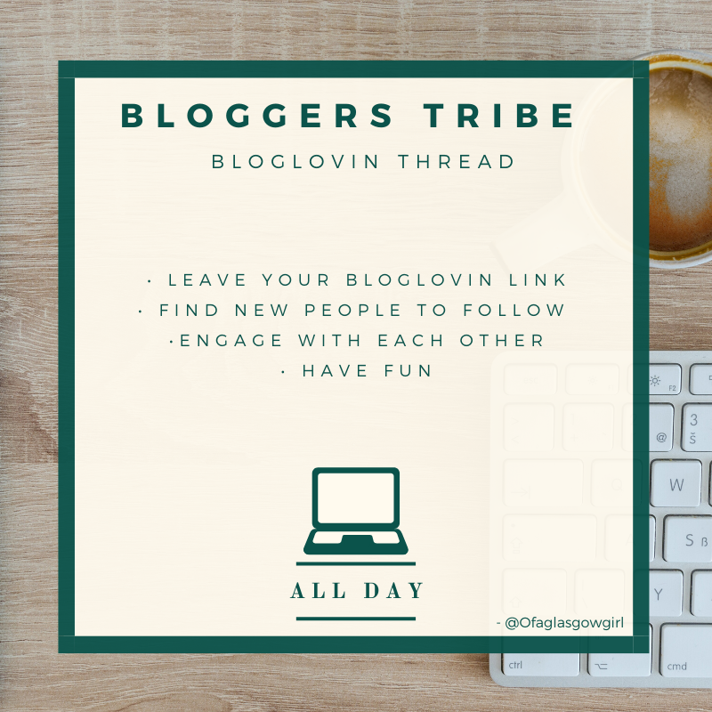 BloggersTribe's tweet photo. Happy Thursday everyone! Hope you are all well 😁

It's bloglovin day so you know what to do 😜

Leave your links &amp; find new people to engage with 👇

- Ofaglasgowgirl

#bloggerstribe https://t.co/fzB5aps72b