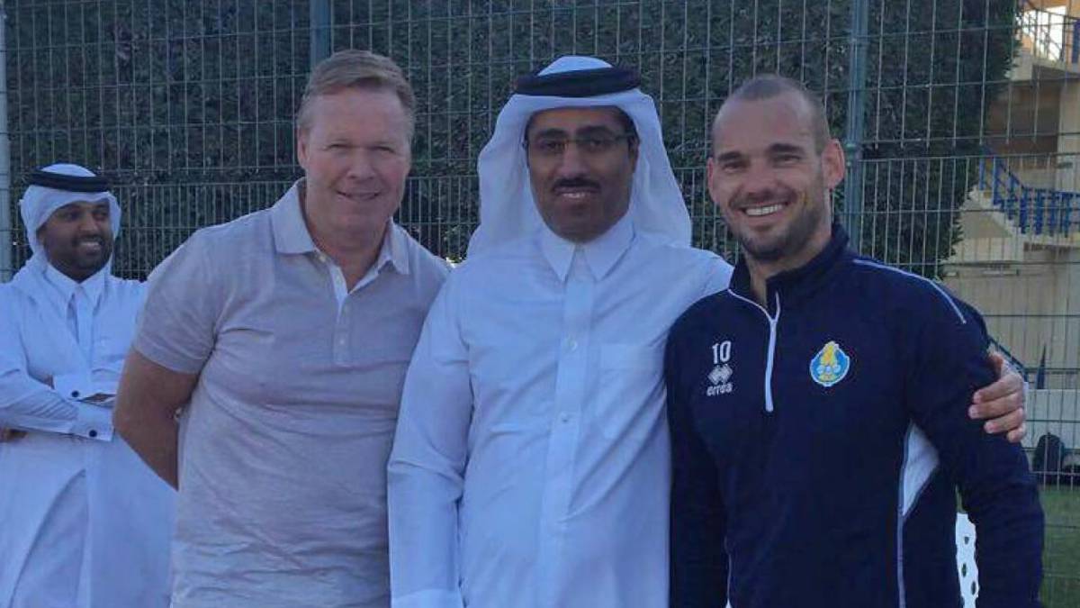 DonArturito's tweet photo. #Qatar #Koeman Moreel kompas Koeman op bezoek bij de Opperslavendrijver van Qatar https://t.co/YwSEwToNBr