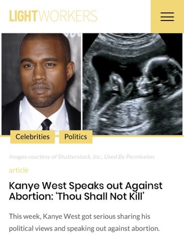 2019, kanye west came out to say that he is pro life in his “jesus is king” interview he backed this with the bible quote “Thou Shall Not Kill”. he claims democrats “brainwashed black americans” and “make them abort their babies”.