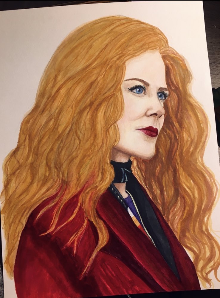 NICOLEKIDAMN's tweet photo. the artist vs the art https://t.co/A356sgDF6S