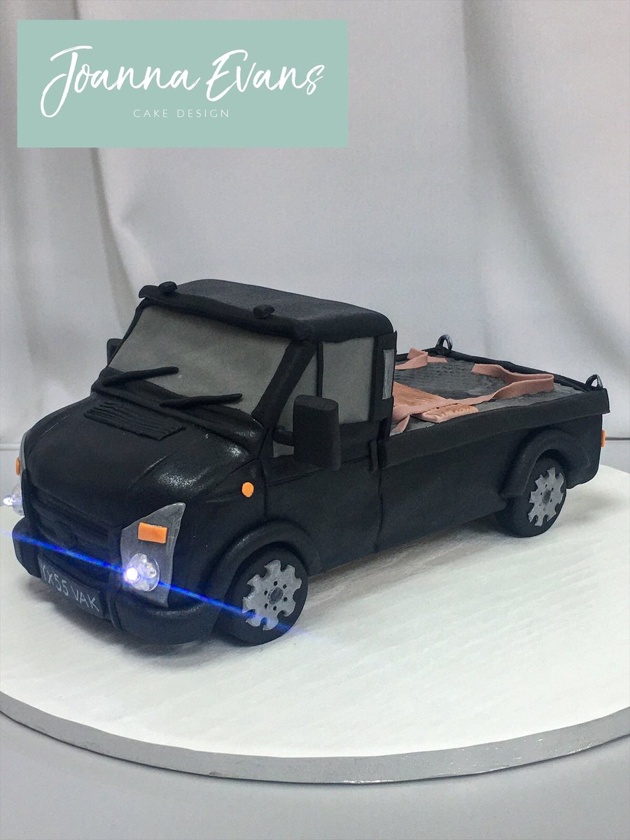 designing_cakes's tweet photo. Latest car cake big thank you to @CakeStuffLtd for black couture. Hope it was a great birthday cake surprise #birthdaycake #vancake #bespokecake #designercake #derbyshirecakemaker #cake #lovebiz  #surprisebirthdaycake https://t.co/jdG8w4BRL9