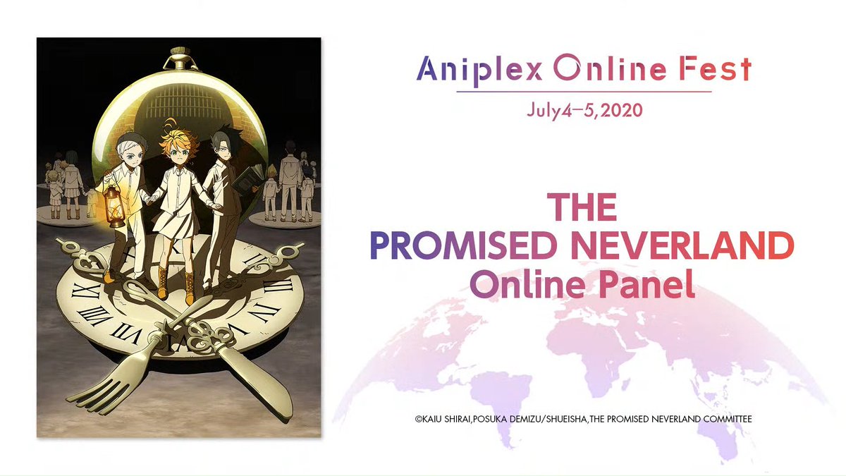 nitrotaku's tweet photo. NOW: THE PROMISED NEVERLAND Online Panel

Featuring the voices of Emma, Norman, and Ray!

https://t.co/3E4vYarMp7

#AOF2020 https://t.co/8fQoa2Q4gx