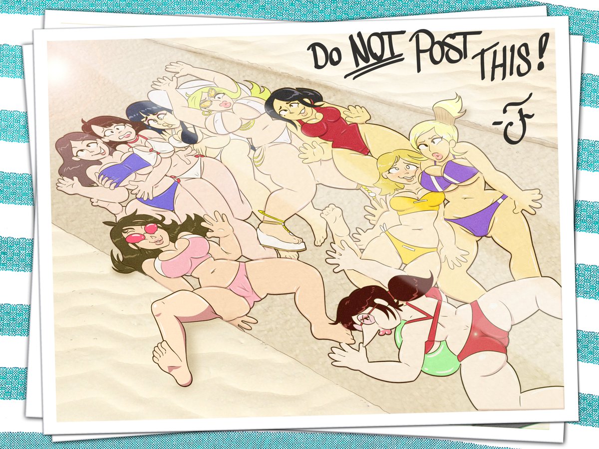 m23cartoons's tweet photo. ☀️Some postcards from the FC Employee Beach Trip!☀️ Have a hot summer break everyone! https://t.co/tQnumplwzP
