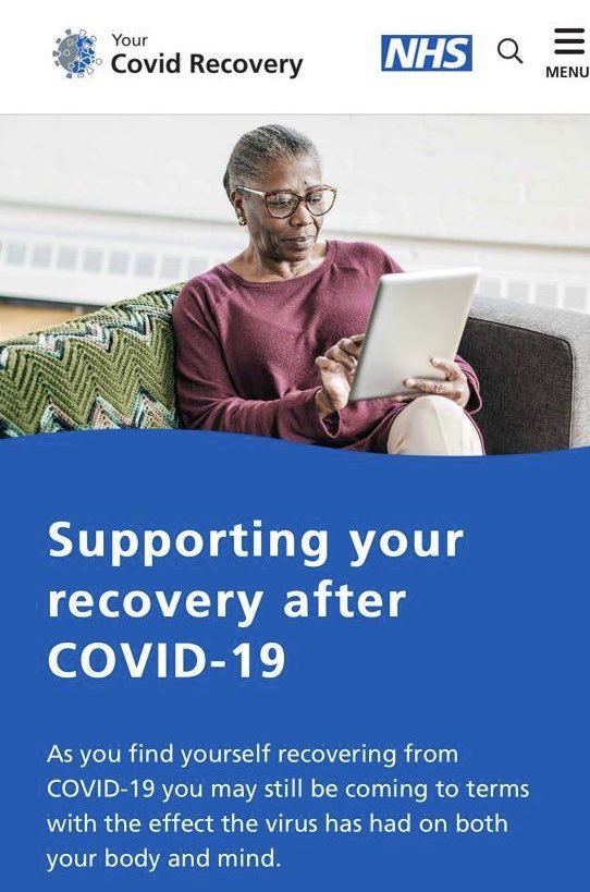 <a href="/yourcovidrecov1/">yourcovidrecovery</a> live on #nhs72 A fantastic resource created by a unique collaboration of Experts in their field along with support of those affected by #COVID19 #yourcovidrecovery <a href="/SallySingh_/">Sally Singh</a> <a href="/NikkiGardiner1/">Nikki Gardiner</a> @amye_watt <a href="/emma_physio/">Emma Chaplin</a> <a href="/Leic_hospital/">Leicester's Hospitals</a> <a href="/uniofleicester/">University of Leicester</a> <a href="/NHSEngland/">NHS England</a>