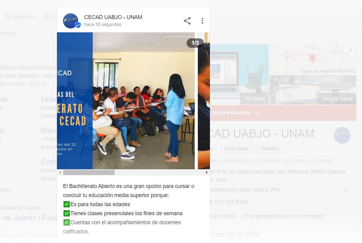 Pásale este link a tu amigo o amiga que no tiene redes sociales: https://t.co/mgegwg54fa porque nos puede contactar desde #Google 😉 Ver publicaciones, ubicación y hasta mandarnos mensajes.
#SoyCECAD #Educación #ComunidadUABJO https://t.co/fpAnlyI9zt