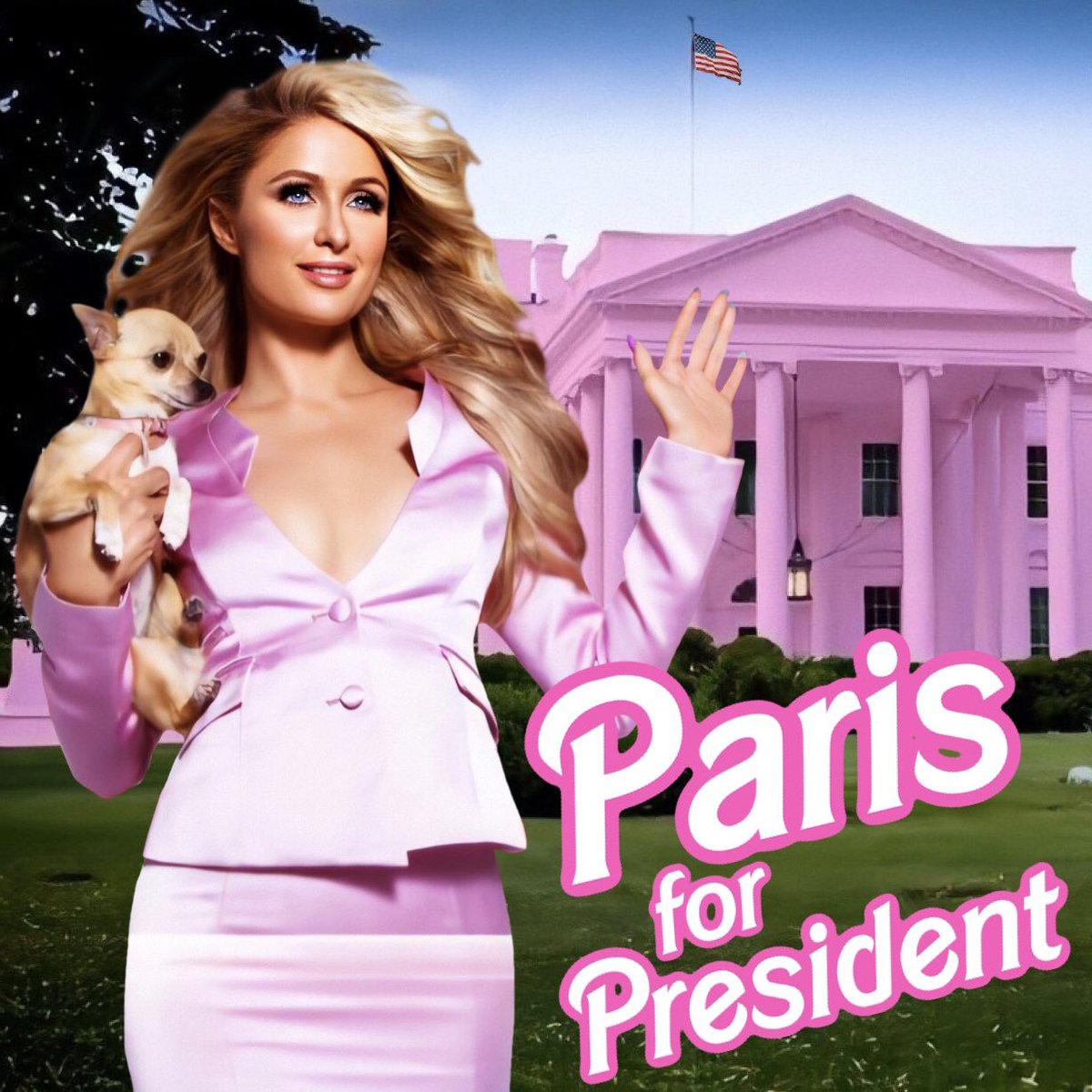 #PresidentParis ✨💕👸🏼💕✨ I like the sound of that.😉 #ThatsHot 🔥 #MakeAmericaHotAgain 🇺🇸