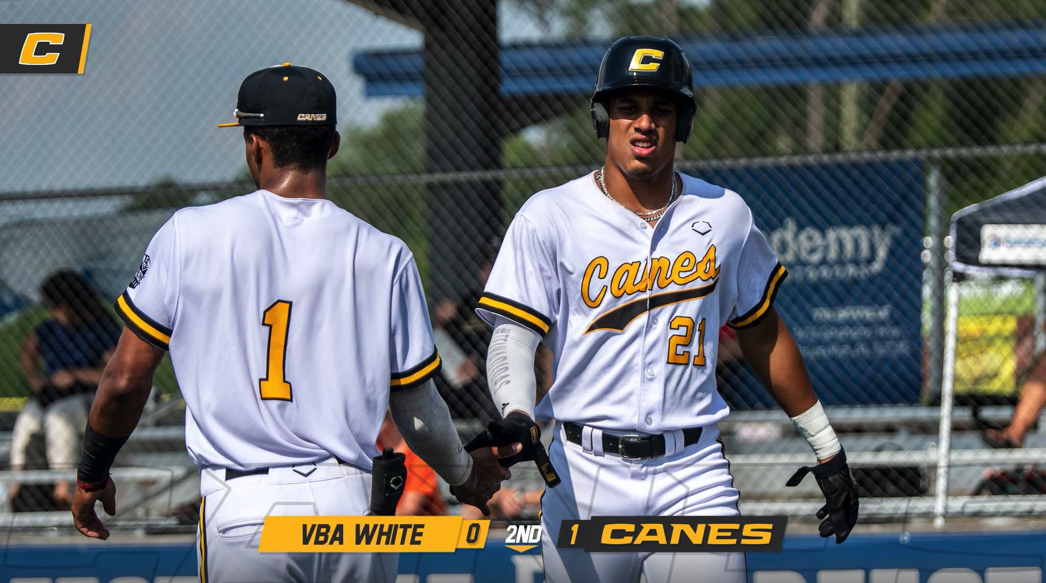 Canes Baseball on X: The Canes get in the run column first. Troyer's RBI  single drives in White. 1-0 after two innings of play.   / X
