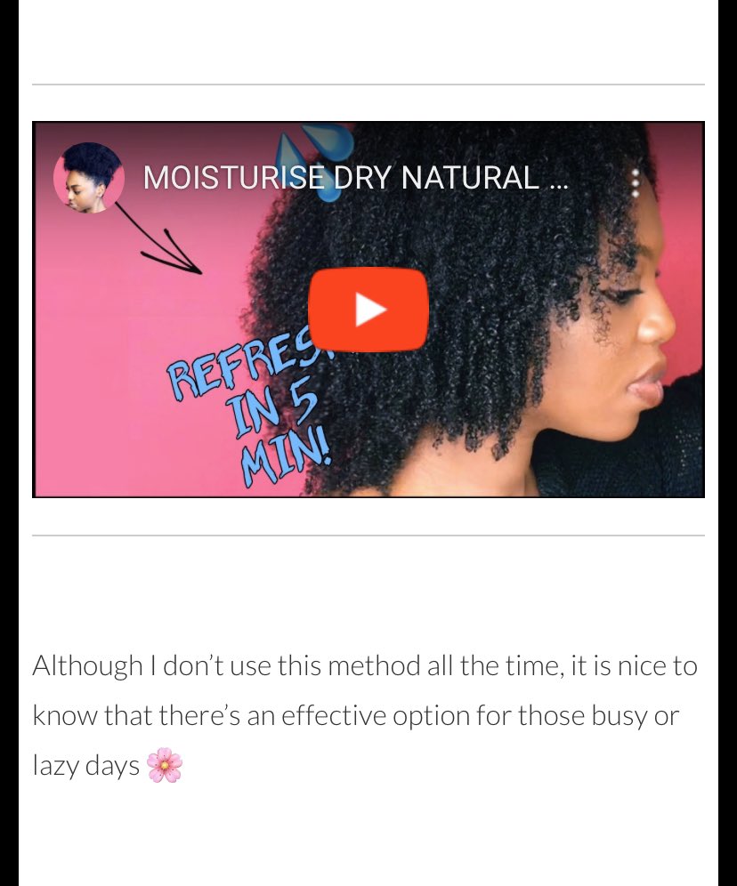 thatJNSQ's tweet photo. Busy or Lazy natural, or just not in the mood? Here’s a quick stress-free method to moisturise dry strands, great for when you’re on the go!

More on this w/ video tutorial here https://t.co/mQE8PxwiMl💋

#teamnatural
#naturalhaircare https://t.co/BUvhNjjHl0