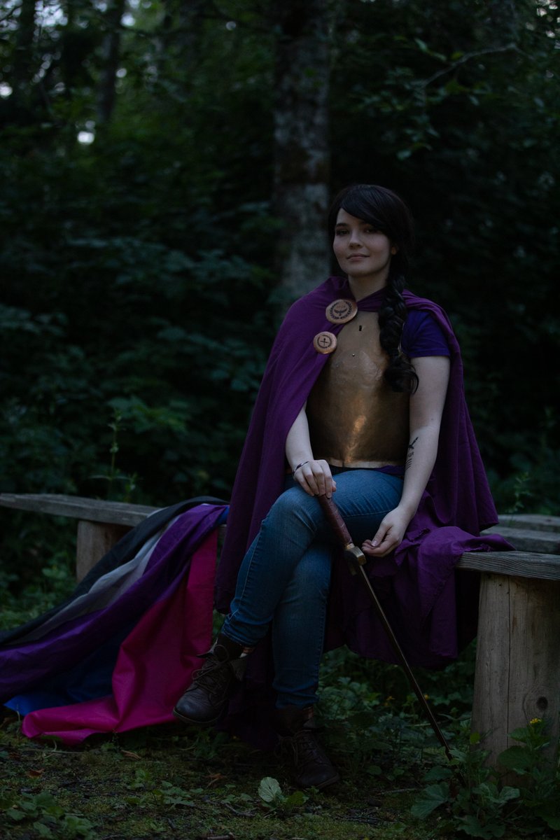 HazelTheWriter's tweet photo. As a member of the Ace community who has always admired Reyna as a character- this makes me happy. Photography by Trudylynn Photography
Model is Hazelthewriter, Hazel Meyer https://t.co/xxzf34AAjE