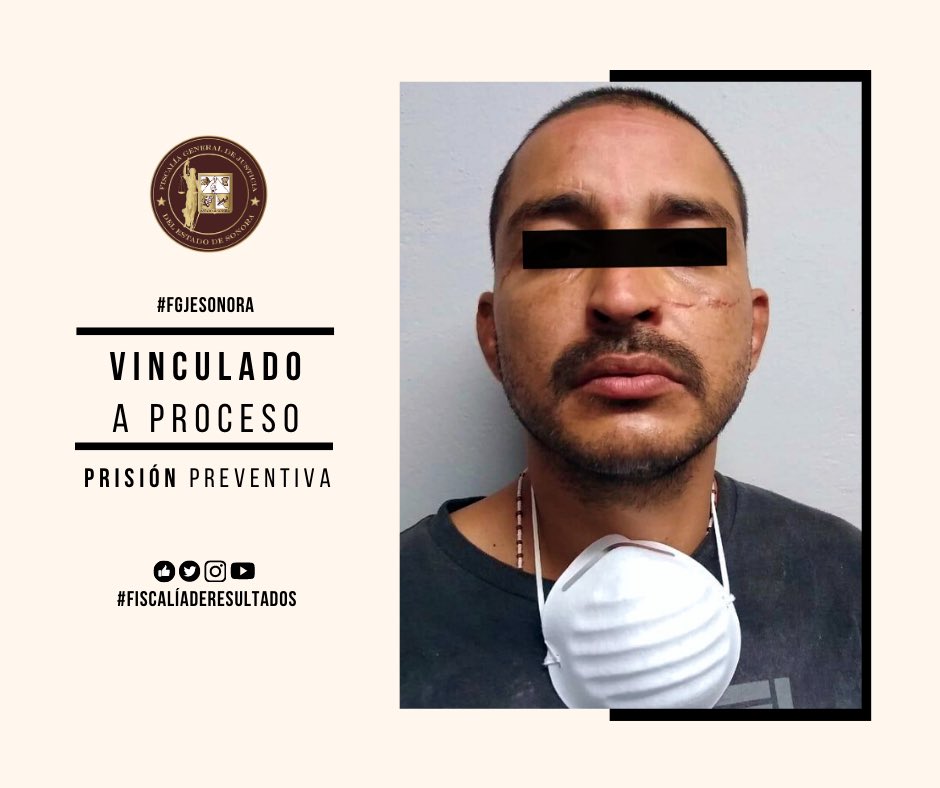 fgjesonora's tweet photo. 🔴 Logra #FGJE #VincularAProceso a 2 sujetos #Detenidos por la #GuardiaNacional en #Guaymas; quedaron en #PrisiónPreventiva por los delitos de privación ilegal de la libertad y asociación delictuosa. Acciones coordinadas por la @Mesaseg_Sonora 

🔗 https://t.co/CQDpznVfPP https://t.co/JSyVLOLlv9