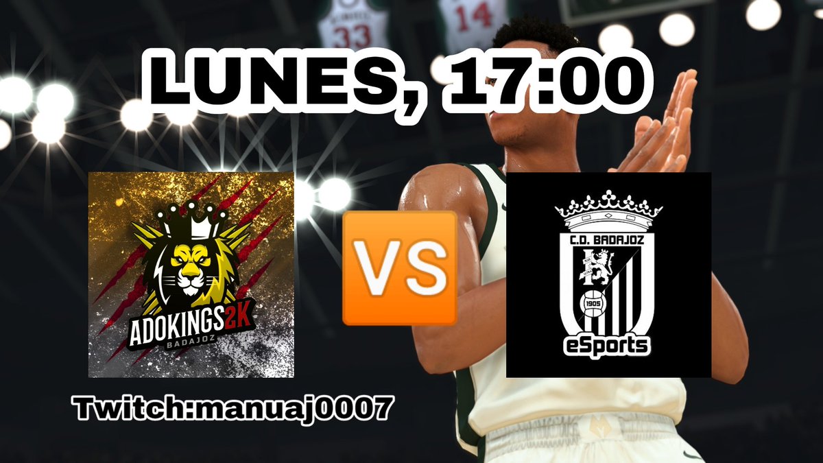 Mañana jugamos vs @CDBeSports, apoyanos todos los posibles en el canal de m.twitch.tv/manuaj0007/pro… . Duro partido pero vamos a por todas💪💪💪