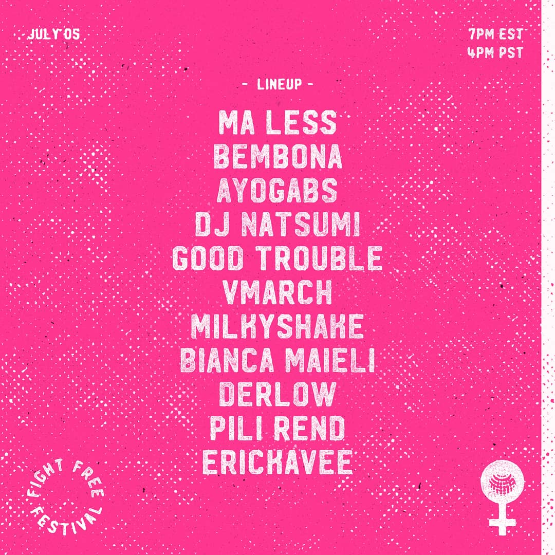 pilirend's tweet photo. Hoy @FIGHTFREEMUSIC festival, a partir de las 6pm (hora Colombia)❤️
Un line up de solo chicas.
Link👇🏻 https://t.co/N4rB5GNxFe
@FIGHTCLVBMUSIC https://t.co/jxZoaWTI9O
