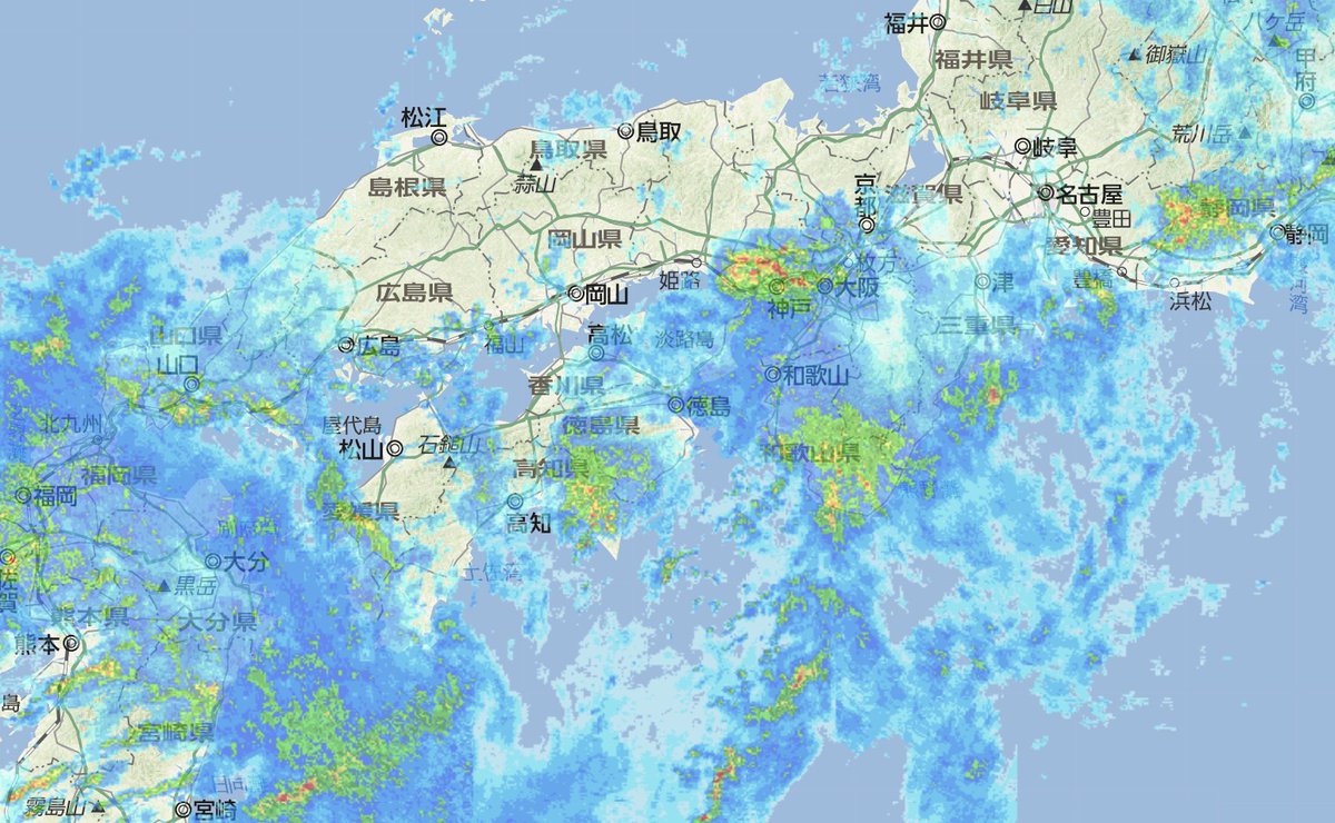 福山 市 天気 雨雲 レーダー