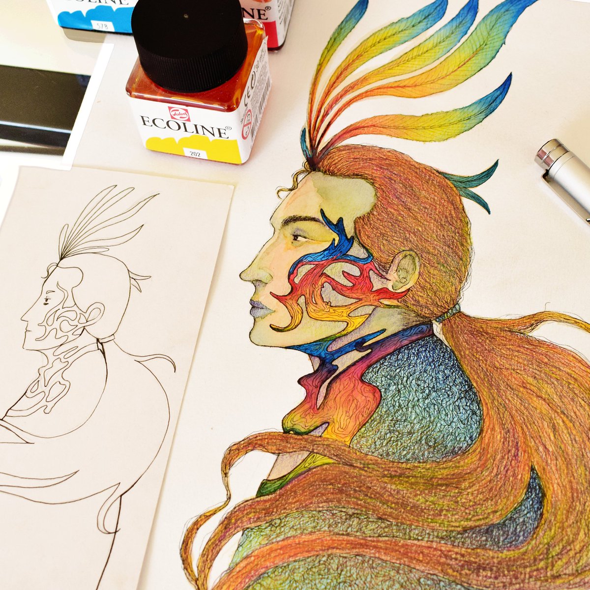 koecoeli's tweet photo. «El color es una experiencia intensa por sí misma» 
-Hodges
#ilustración #draw #characterillustration #characterdesign  #ilustraciontradicional @artshydifusion @TheArtistsHelp https://t.co/LhQuEnJ6Tj