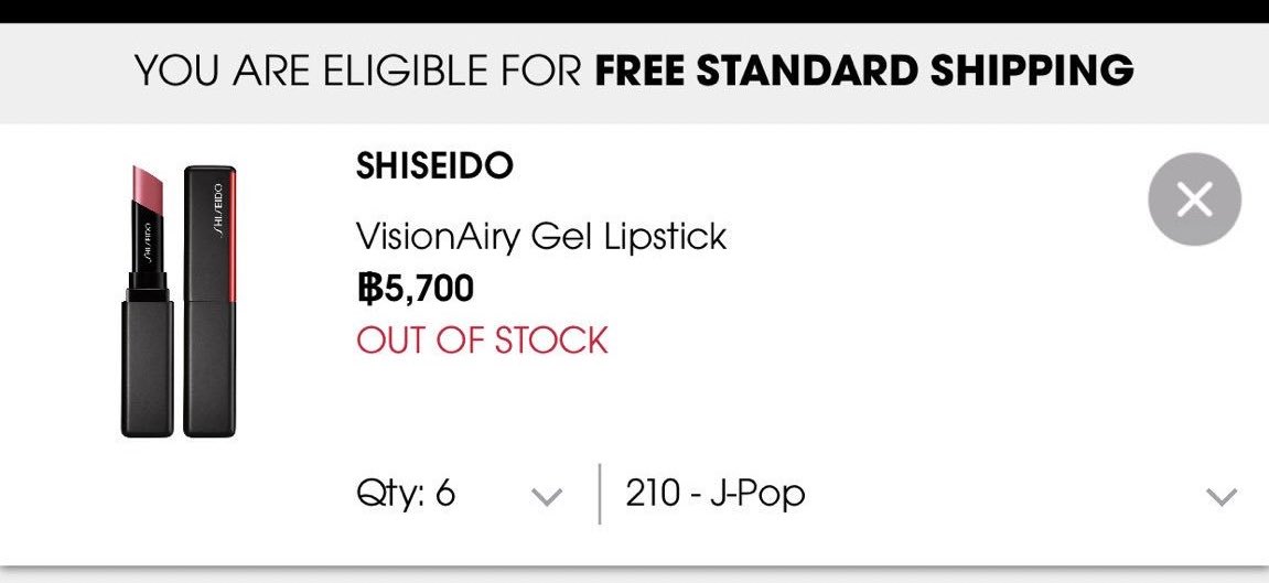 The two Shisedo lipsticks Ten chose got sold out everywhere which made Shisedo Thailand to reach out to SM to make a deal but SM rejected them.