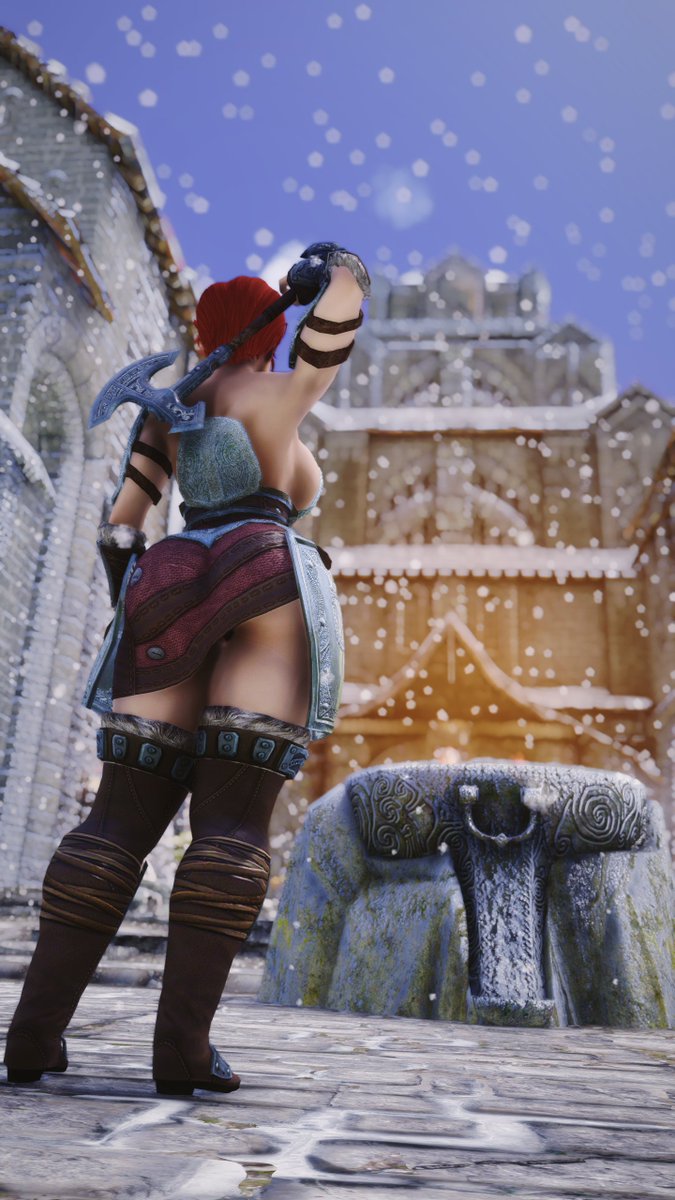 blazingsai's tweet photo. "Rough and tough like #Windhelm, the city infamous for its treatment of non-Nords, #Calvsta is a champion of the people and a True Nord that her ancestors would be proud of. If you find yourself in a bind, she's the one you'll want to find."
#Housecarl #Skyrim #ในใซใคใชใ https://t.co/wn08RmYUkw