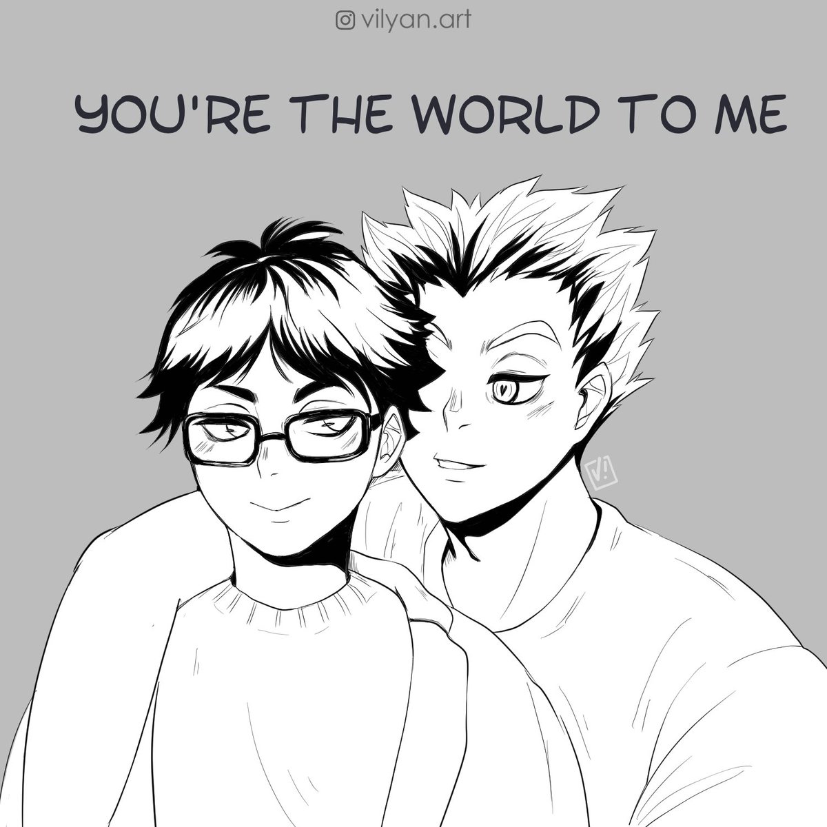? Quick sketch because of BOKUAKA FEELINGS. I feel so high. Better they be a fckng canon. ?
#BokuAka #akaashikeiji #BokutoKoutarou #haikyuu400 #haikyuufanart