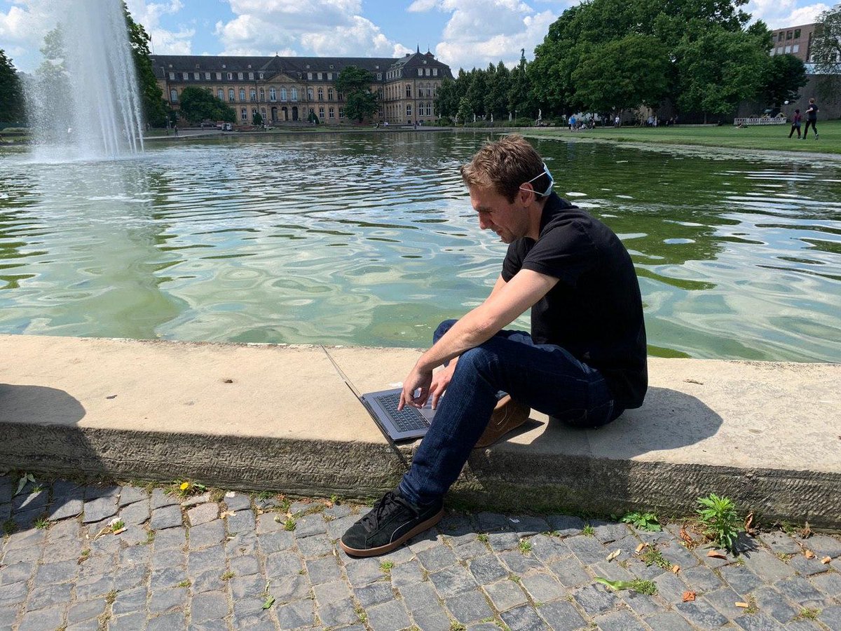 /13June 23rd -  @v_id_blockchain Marnix spotted in a peaceful setting. No time to bask in its natural beauty though - there's work to be done! $VIDT don't have an off switch. 24/7 development.