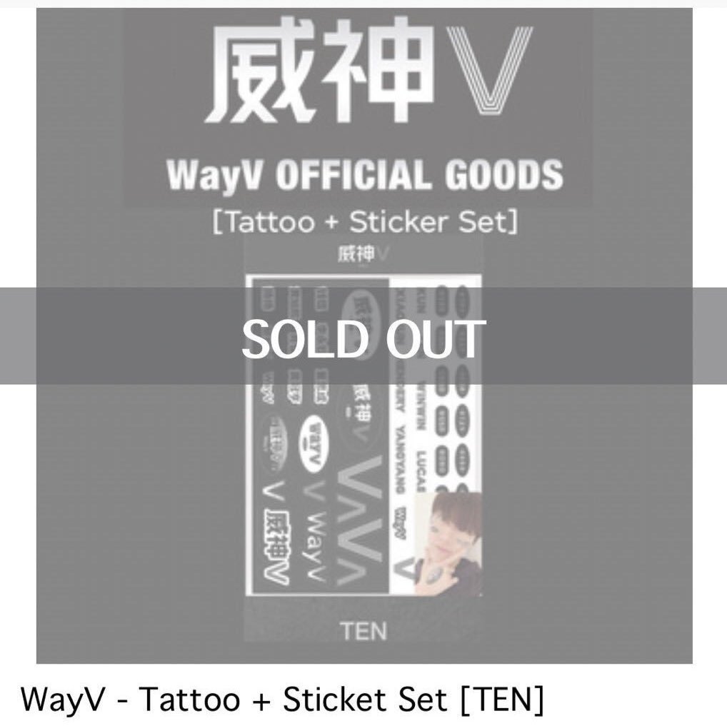 Ten’s WayV and SuperM’s goods sold out in the major Korean, Chinese and Thailand sites also in the exhibition of SMtown Museum (his goods always get sold out the fastest)