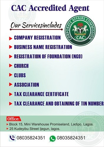 cacagents's tweet photo. Company registration solutions:
We are authentic
We are timely
Relatively very cheap
Nationwide delivery available
SPECIALISTS @ Stalled registration
*Pending approval
*Name change/correction
DM us now
Call/WhatsApp: 08035824351
#HustleEveryday 
#Hustlesupport https://t.co/xSDY9j6N8o