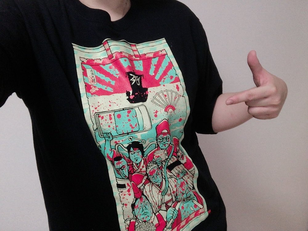 今日は大日本プロレスの七死神Tシャツ2019。
こんな血みどろなのになんかかわいいってすごい。
#まいにちプロレスTシャツ #プロレス #大日本プロレス #bjw https://t.co/1vgaIQvuTe