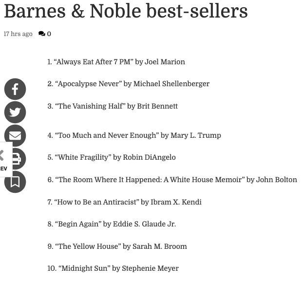 Mike Shellenberger S Tweet Apocalypse Never Is 2 At Barnes