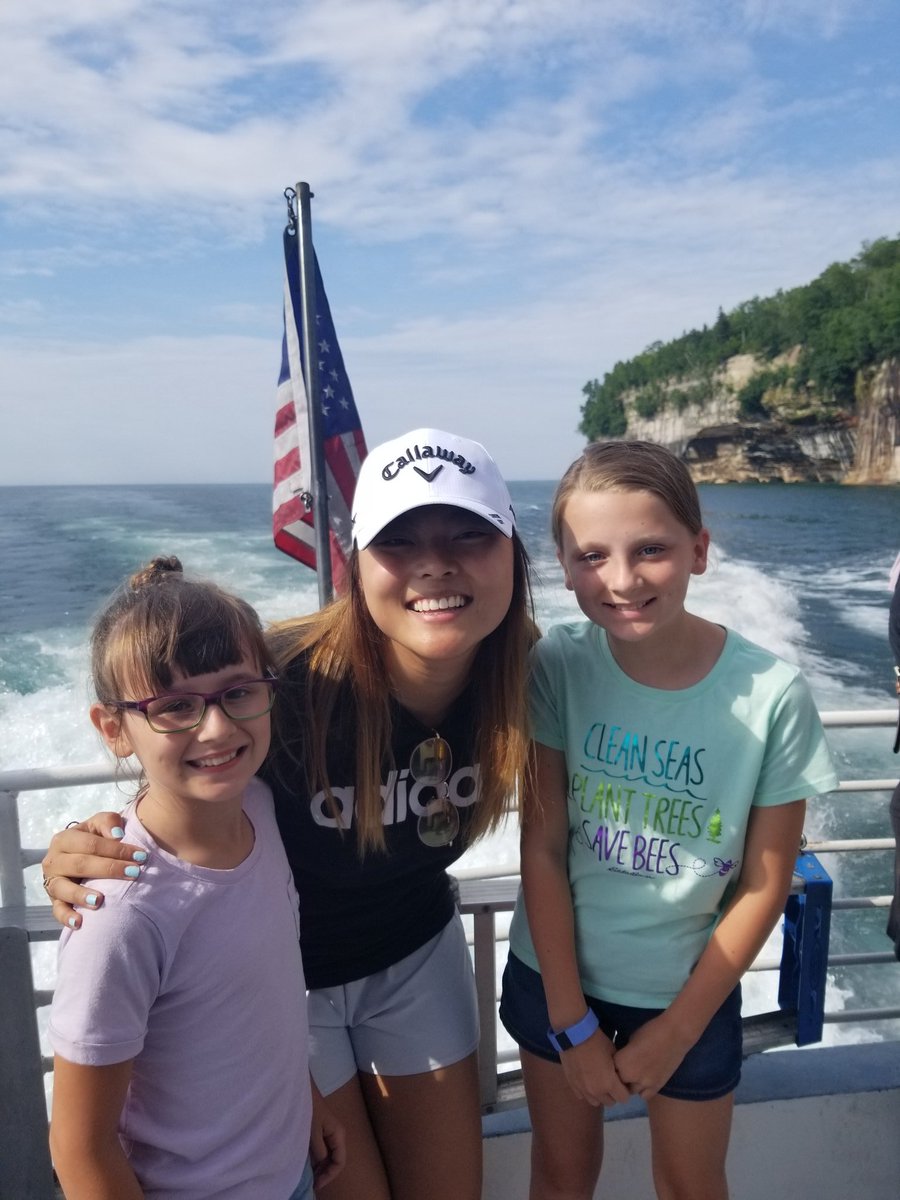 Ran into some former students of yours on a boat in Michigan! <a href="/KellyKellymasin/">Kelly Masin</a> <a href="/mrsamyjluna/">Amy Luna</a>