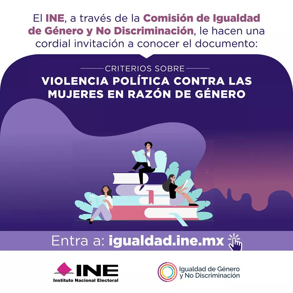 Consulta y descarga el documento "Criterios relevantes sobre violencia política contra las mujeres en razón de género". #30AñosINE #NoSinMujeres  bit.ly/3eQlSt4