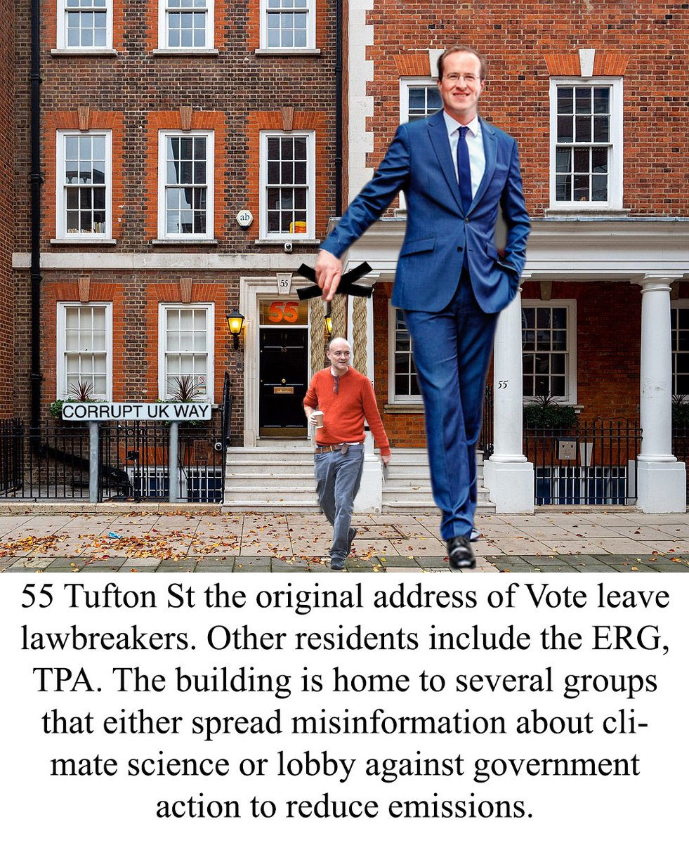 RaveCozensHardy's tweet photo. @cpeedell 55 Tufton St is the root of all evil &amp; corruption in the UK.

It was also the 1st Vote Leave address.

Anyone surprised? https://t.co/qDK87pQV9l