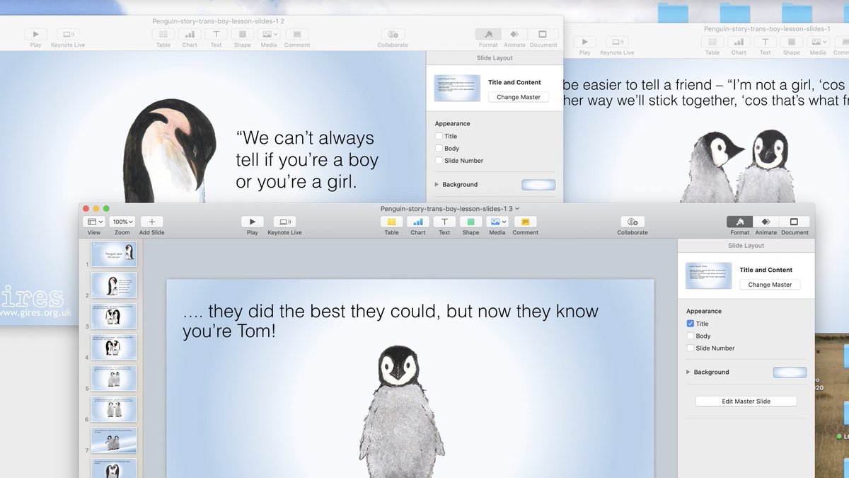 20./ Given this contempt for gay people is it any wonder we're concerned what's being taught in schools? Here's teaching materials for 3-6 year olds from trans charity  @GIRESUK about a "trans boy penguin" called Sally who wants to be Tom. Talk about catching them early.