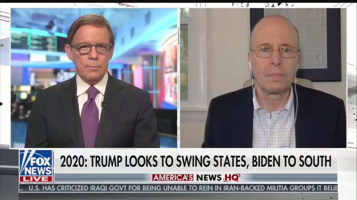 ... then he tells people to stop watching Fox and watch OAN or Newsmax instead when after the guest dismisses the idea that the polls are wrong like in 2016...Left, Fox's America's News HQ, 4:45 p.m.Right, Trump, 5:05 p.m.