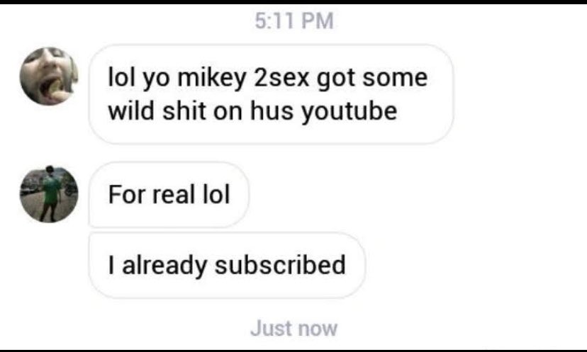 Mikey2Sex's tweet photo. The people have spoken. Check out the link for my YouTube channel https://t.co/8GkZebTc1o https://t.co/kl2Woqn73b