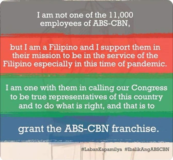 juanbiesurvivor's tweet photo. Suporta para sa KAPAMILYA!

JuanBie
#VoteYesToABSCBN 
#ForeverKapamilya
#IbalikAngABSCBN https://t.co/Tk7XYv7LYn