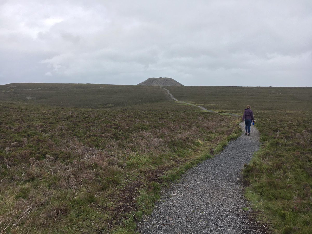 cbbarlow's tweet image. Taking the long trail up Knocknarea to Queen Maeve’s Cairn. #sligowalks #staycation #travelireland