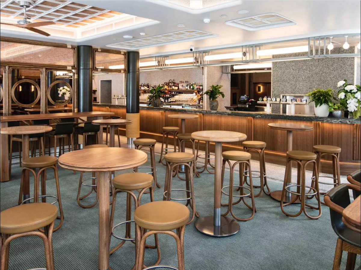 hdesignfair's tweet photo. Hotel Rose Bay is an iconic pub in Sydney’s Rose Bay designed by Richards Stanisich taking cues from its deco origins, using durable materials and crafted details. Get inspo for your next project at #HDF20! #internationalinspo #pubdesign #hospitalitydesign #bardesign #design https://t.co/JHLBu2rxXv