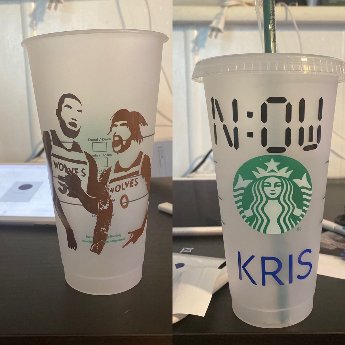 BeginningsCrafs's tweet photo. New cups💜💜💜 

#cricut #cricutjoy #cricutmade #vinyl #disneyinspired #starbuckscup #customcups https://t.co/bTlPOMA5mI