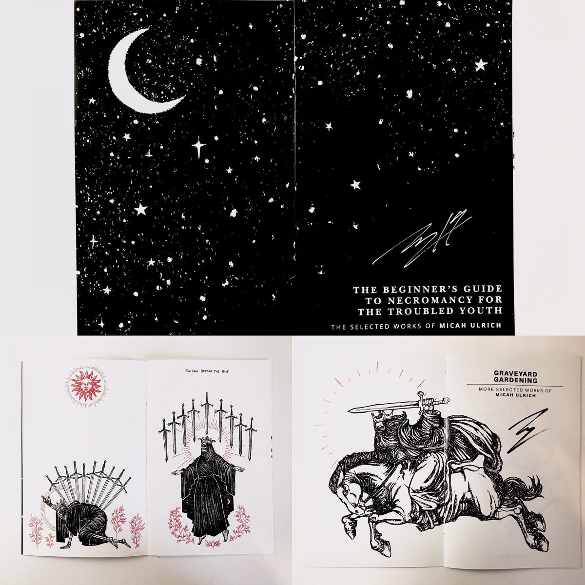 Signed art zines are now back in stock in the art shop. 