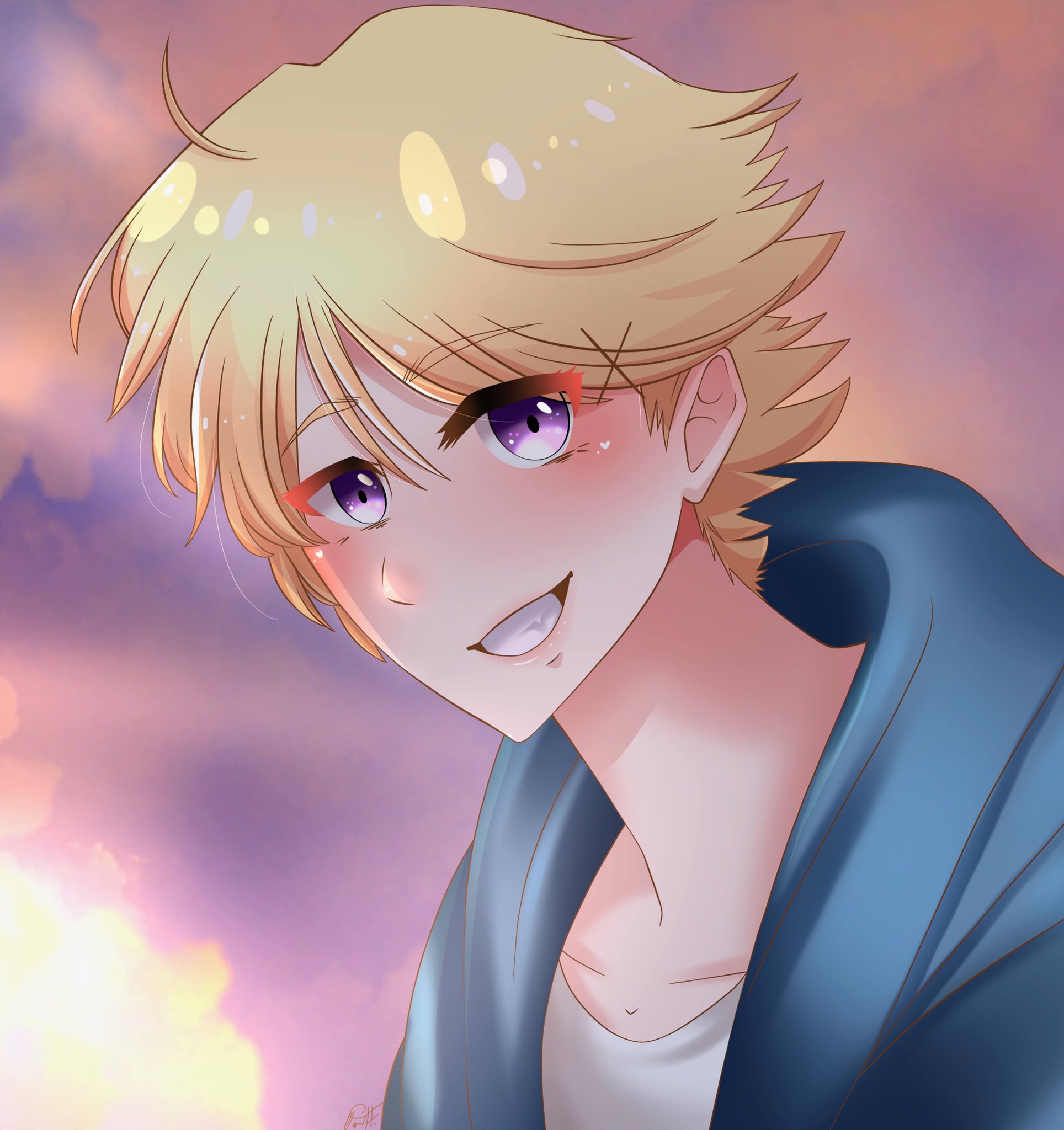 𝕐𝕠𝕠𝕤𝕦𝕟𝕘 // 𝑏𝑖𝑜 // 𝑖 𝑙𝑜𝑣𝑒 𝑦𝑜𝑢~❤︎ on Twitter: "my friend  drew yoosung for me and- im gonna cry its beautiful~ T^T SHE EVEN MADE  YANDERE YOOSUNG LIKE she knows me too