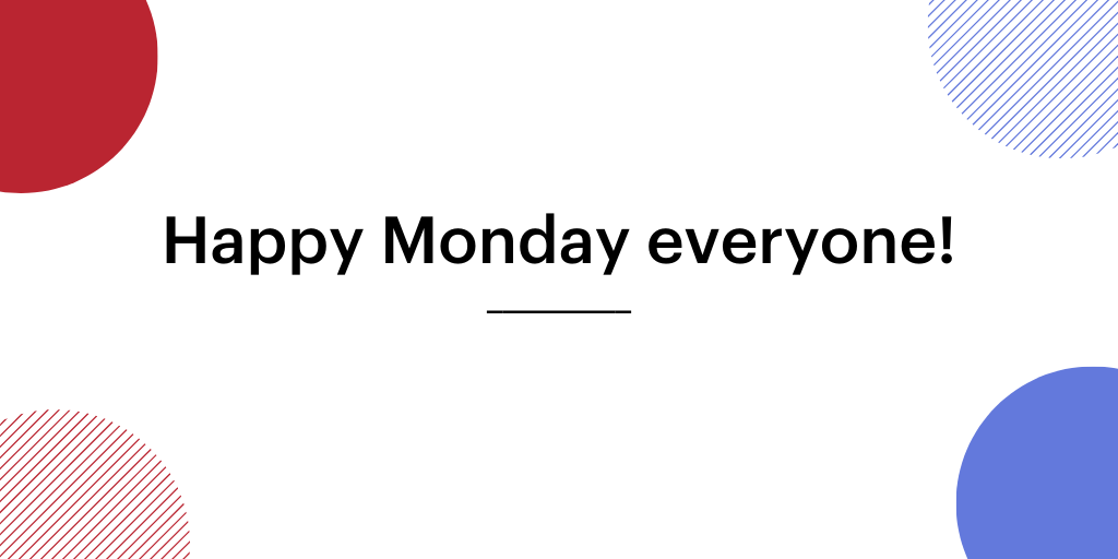 inTribeco's tweet photo. It's a brand new week! Rise and shine.
#happymonday #partnerships #intribe #startups https://t.co/NnAgBd3nil