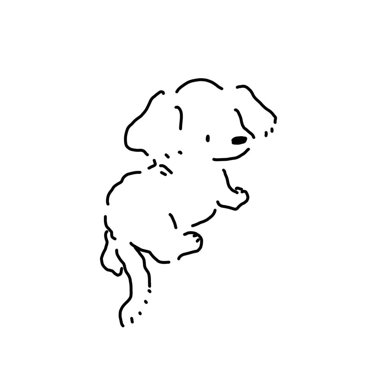 犬 イラスト ゆるい