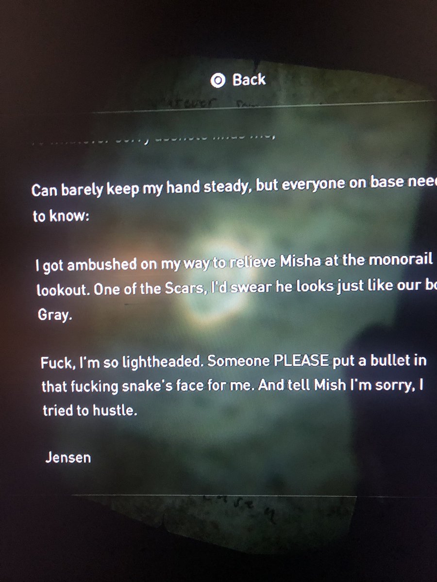 apollowesson's tweet photo. Wait, @JensenAckles, and @mishacollins. I found this in The Last of Us Part 2. YOURE OFFICIALLY IN THE BIG LEAGUES BOYS. YOUVE BEEN MADE INTO AN EASTER EGG! Congrats!!! 😂 https://t.co/UmmgKNomYx