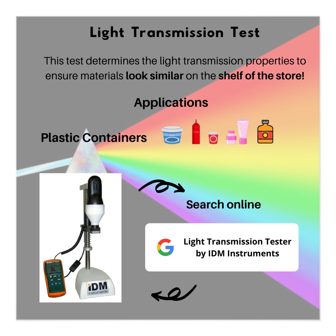 IDM_Instruments's tweet photo. Light Transmission Tester is used to determine the light transmission properties of various shaped plastic containers.
#light #transmision #tester #Testing #quality #Light #packaging #container #instruments #machines #idm #Idminstruments #lighttransmissiontester https://t.co/mdoLPTmVpP