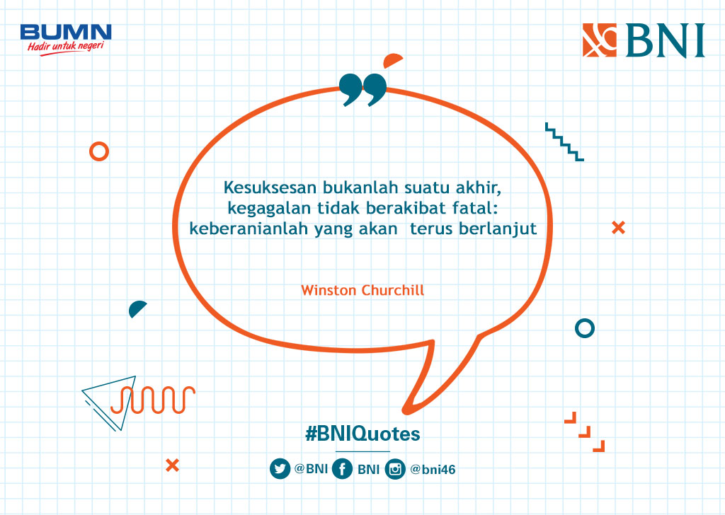 BNI's tweet photo. Selamat pagi, Tweeps! Selamat beraktivitas ya 🙂 #BNIQuotes https://t.co/JPvv2eqM2z