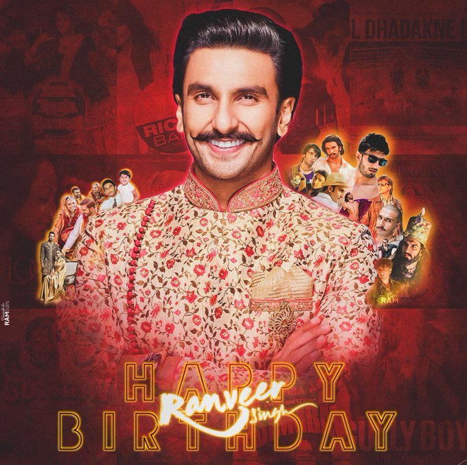  Wish You Happy Birthday To My Favourite Ranveer Singh                    